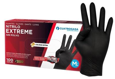 Imagen del producto GUANTE (100) NITRILO S/P EXTREME NEGRO