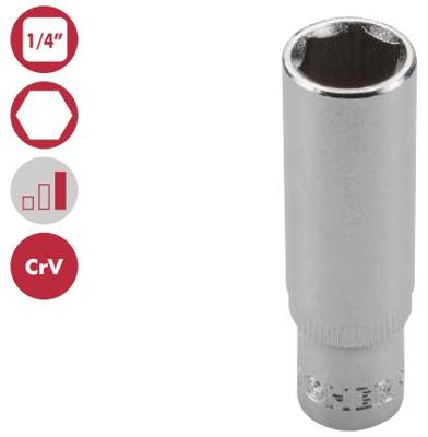 Imagen del producto LLAVE DE VASO 1/4  HEXAGONAL L-50MM