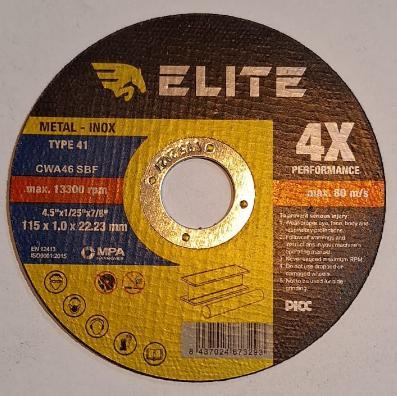 Imagen del producto DISCO CORTE ELITE 125X1 A46S