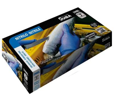 Imagen del producto GUANTE(50) NITRILO 590BL GRIPPAZ AZUL