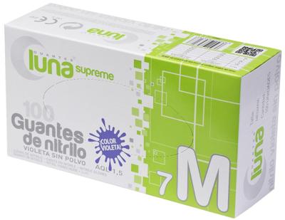 Imagen del producto GUANTES (100) NITRILO LUNA VIOLETA SP 3,5 GR.