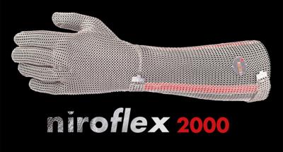 Imagen del producto GUANTE MALLA DETECTABLE NIROFLEX 2000 22CM