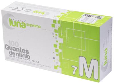 Imagen del producto GUANTES (100) NITRILO SUPREME LUNA NEGRO SP 3,5 GR.