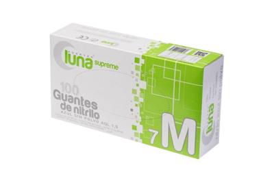 Imagen del producto GUANTES (100) NITRILO SUPREME LUNA AZUL SP 3,5 GR.