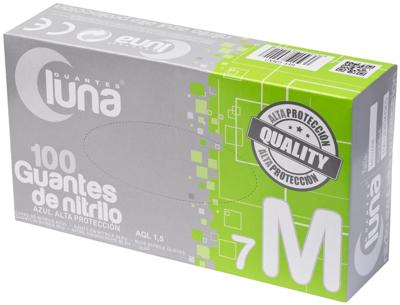 Imagen del producto GUANTES (100) NITRILO SUPREME LUNA AZUL SP 5,5 GR.