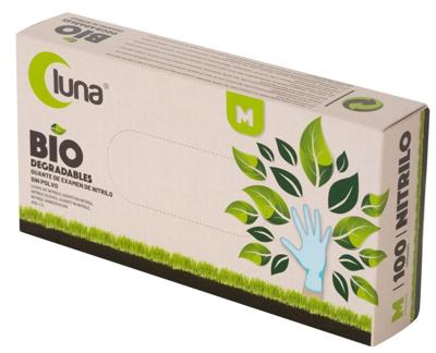 Imagen del producto GUANTE (100) NITRILO AZUL BIODEGRADABLE SP LUNA
