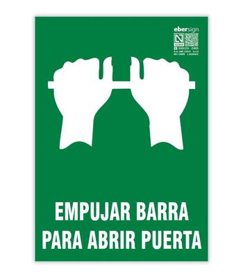 Imagen del producto SEÑAL EMPUJAR BARRA PVC A4 CLASE B