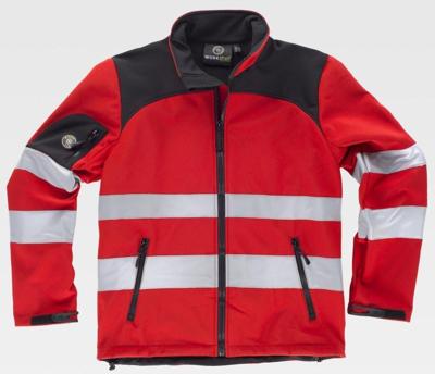 Imagen del producto SOFTSHELL C2931 FLUOR WORKSHELL ROJO/NEGRO