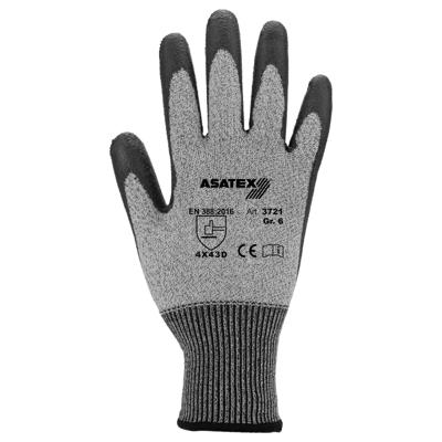 Imagen del producto GUANTE 3721 ANTICORTE GRIS PU/HDPE