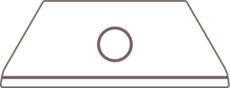 Imagen del producto HOJA DE CERAMICA (2 UDS.) TRAPEZ. 65232C