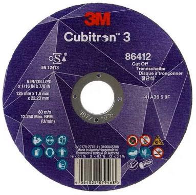Imagen del producto DISCO CORTE 3M CUBITRON 3 86580 125x0,8X22,23MM