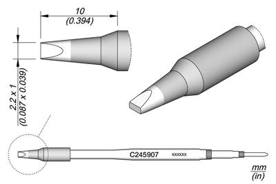 Imagen del producto CARTUCHO CINCEL 2.2 X 1 JBC C245907