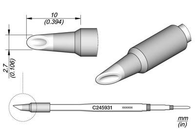 Imagen del producto CARTUCHO CUCHARA Ø 2.7 JBC C245931