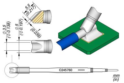 Imagen del producto CARTUCHO PIN/CONECTOR Ø 3.5 JBC C245760
