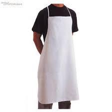 Imagen del producto DELANTAL PETO PVC Y RIZO SERIE 9 BLANCO