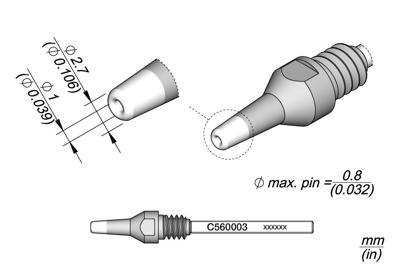 Imagen del producto PUNTA DESOLDADORA Ø 1 C560003