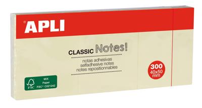 Imagen del producto 3 BLOCS 100 NOTAS ADHESIVAS CLASSIC 40X50MM AMARILLO 10977