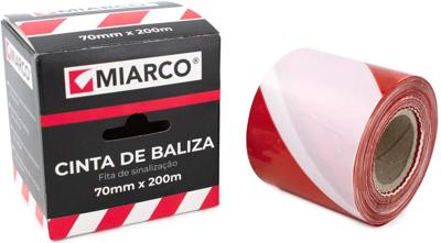 Imagen del producto CINTA BALIZA 5804 70MMX200M BLANCA/ROJA
