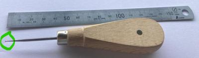 Imagen del producto PUNZON PUNTA BOLA 0,8MM MANGO PLANO Nº00+IMAN