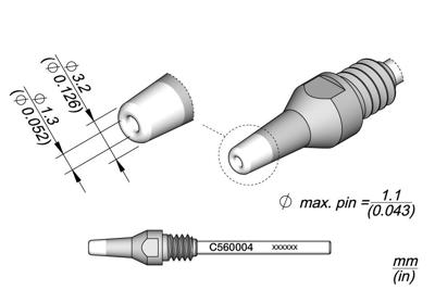 Imagen del producto PUNTA DESOLDADORA Ø1.3XØ3.2 C560004