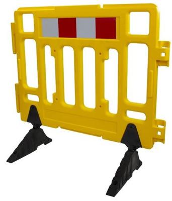 Imagen del producto VALLA SEGURIDAD ENLAZABLE 1100X1020MM AMARILLA