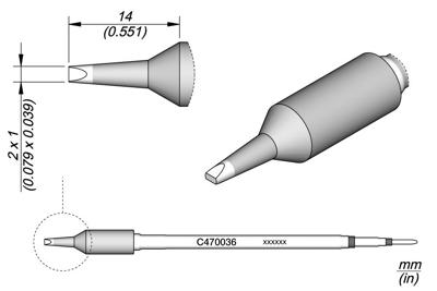 Imagen del producto CARTUCHO CINCEL 2X1 JBC C470036