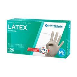 Imagen del producto GUANTE(100) LATEX SIN POLVO BLANCO CU-GDLTX-BL-BASP