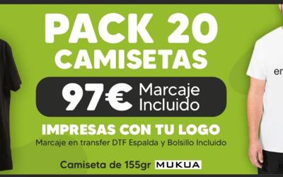 Imagen del producto PACK 20 CAMISETAS CON LOGO