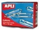 Imagen del producto C.CLIPS PLATA Nº2 32MM 100U. 11714