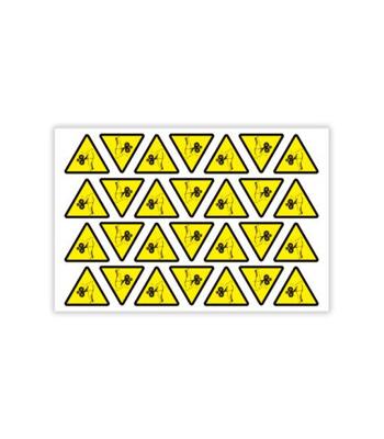 Imagen del producto PACK 28 UDS VINILO ADHESIVO RIESGO DE ATRAPAMIENTO 50MM A211M50AN