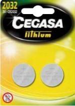 Imagen del producto BLISTER 2 PILAS BOTON CR2450 3V LITIO CEGASA