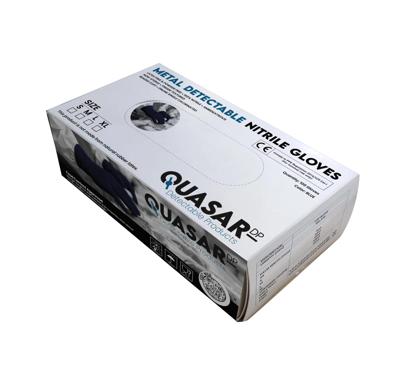 Imagen del producto GUANTE (100) NITRILO DETECTABLE QUASAR QU3100 AZUL