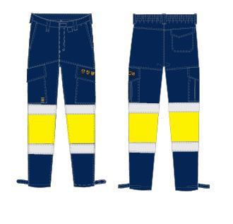 Imagen del producto PANTALON MULTINORMA RETARDANTE A LA LLAMA 5244 MARINO/AMARILLO AV