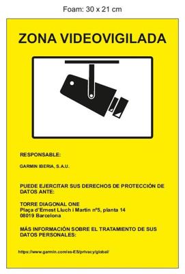 Imagen del producto IMP. DIGITAL DIRECTA SOBRE PVC 0.7 A4 ZONA VIDEOVIGILADA
