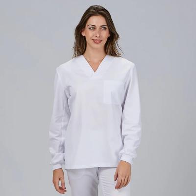 Imagen del producto BLUSA SANITARIO UNISEX PICO M/L PUÑO ACRILICO BLANCO 608301
