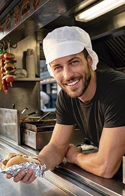 Imagen del producto GORRO (100) DESECHABLE FORK C/VISERA BLANCO