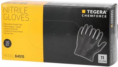 Imagen del producto GUANTE (100) NITRILO TEGERA CHEMFORCE 84515 NEGRO