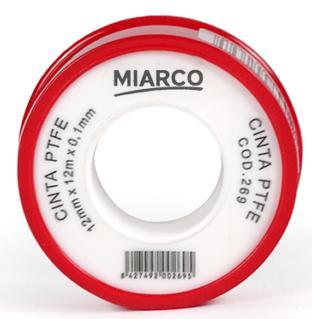 Imagen del producto CINTA SELLADO PTFE 19MMX50MX0,1MM