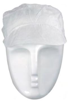 Imagen del producto GORRO (100) CON VISERA PP SMW BLANCO
